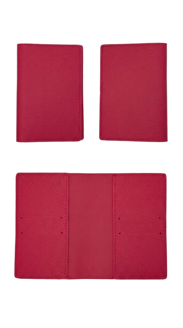 Vegan Leather Passport Holder/Organizer - Scarlett