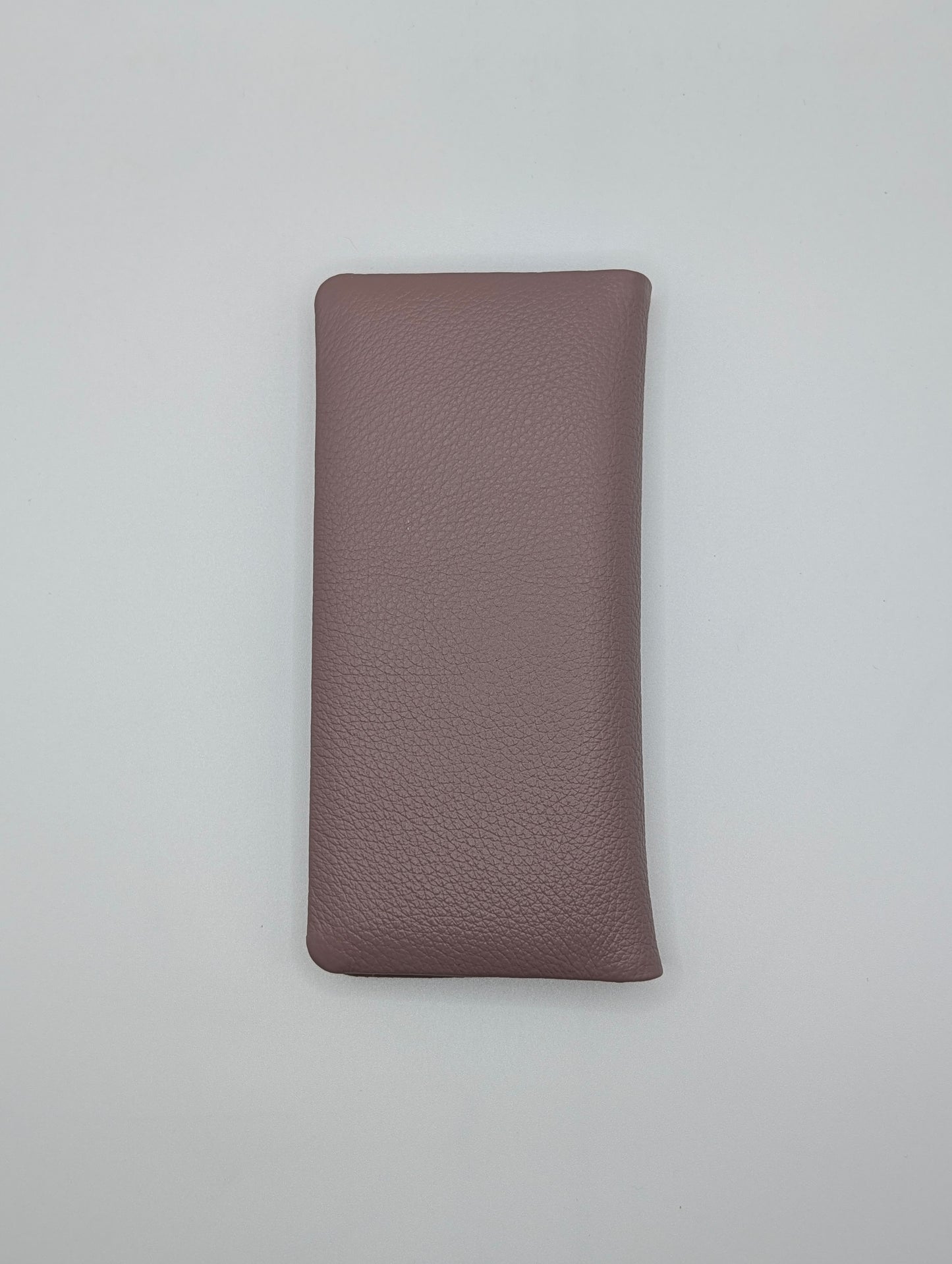 Top Grain Leather Long Wallet - Taro colour