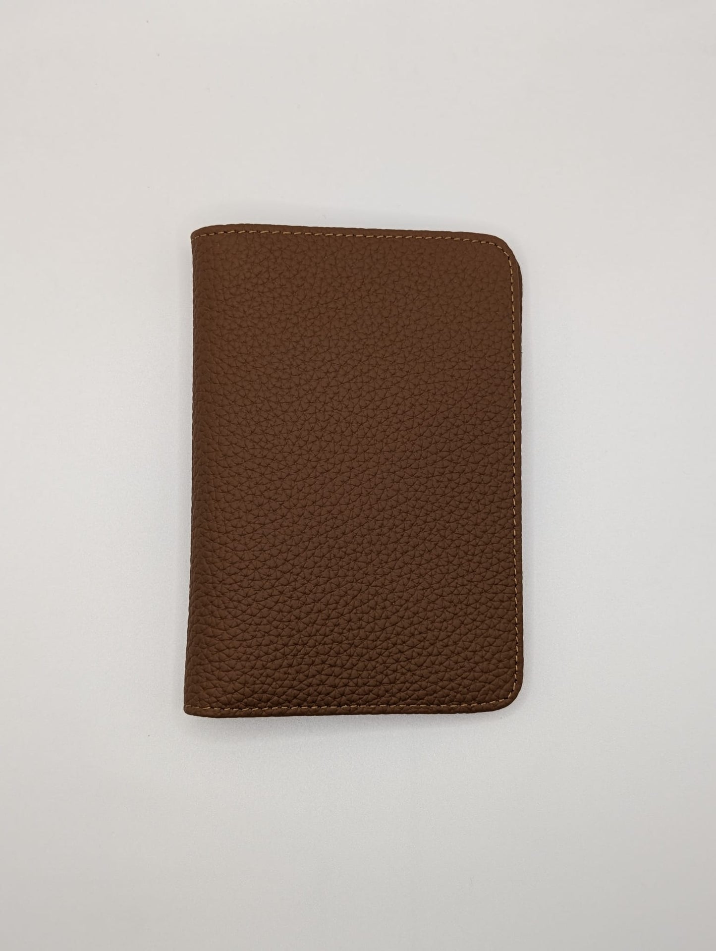 FULL Grain Leather Passport Holder - Brown