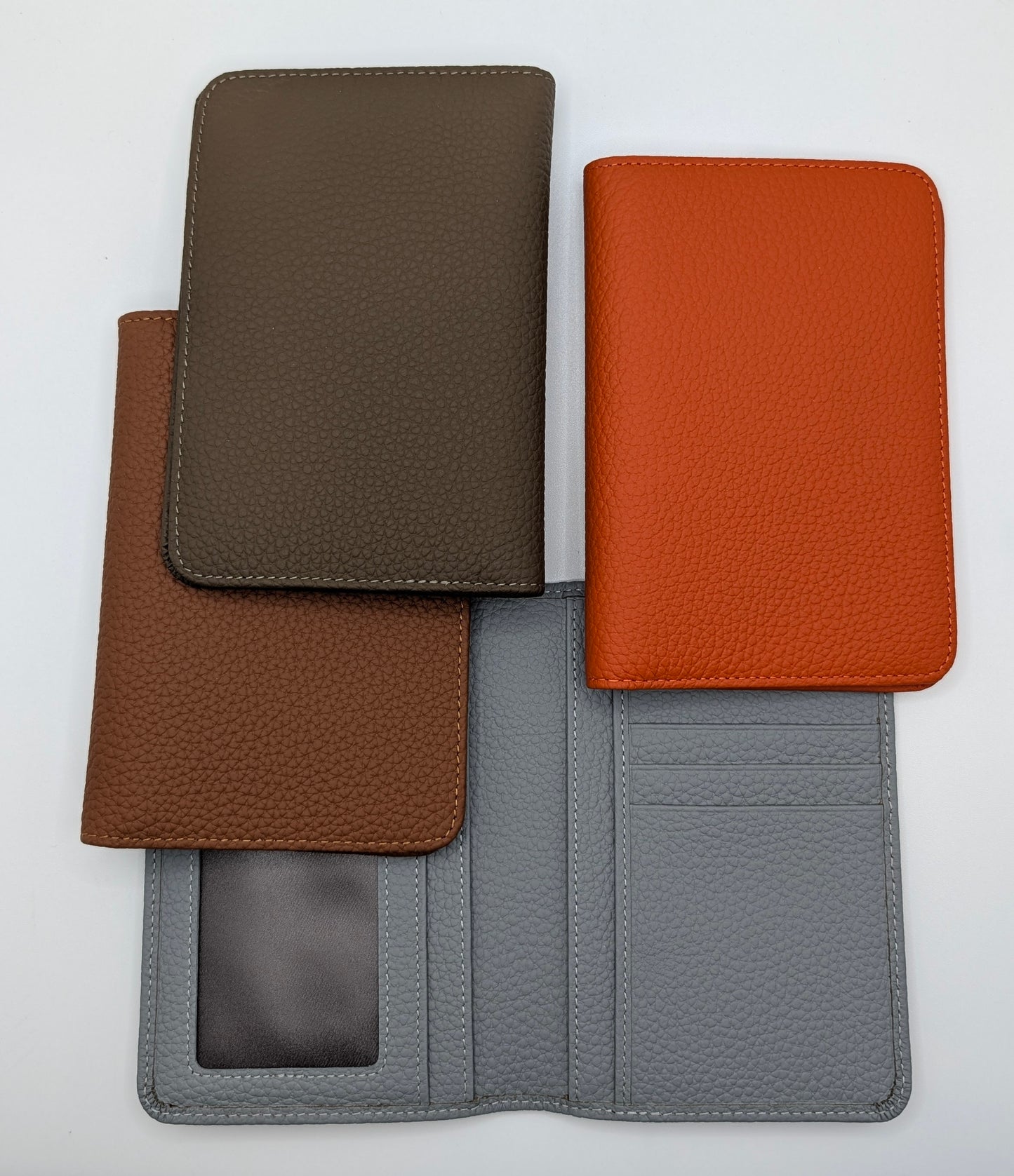 Full Grain Leather Passport Holder - Terracotta