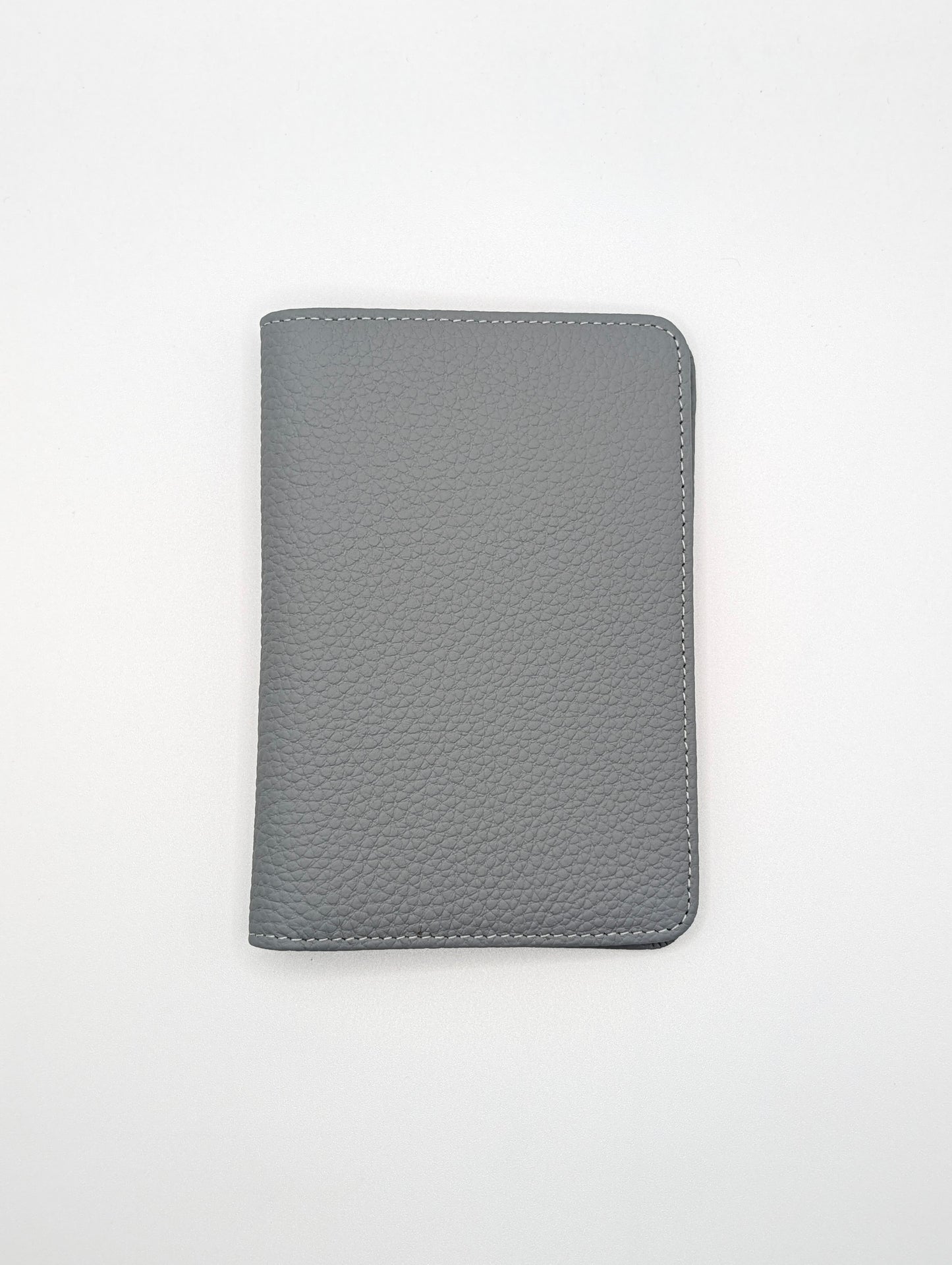 Full Grain Leather Passport Holder - Pigeon Blue