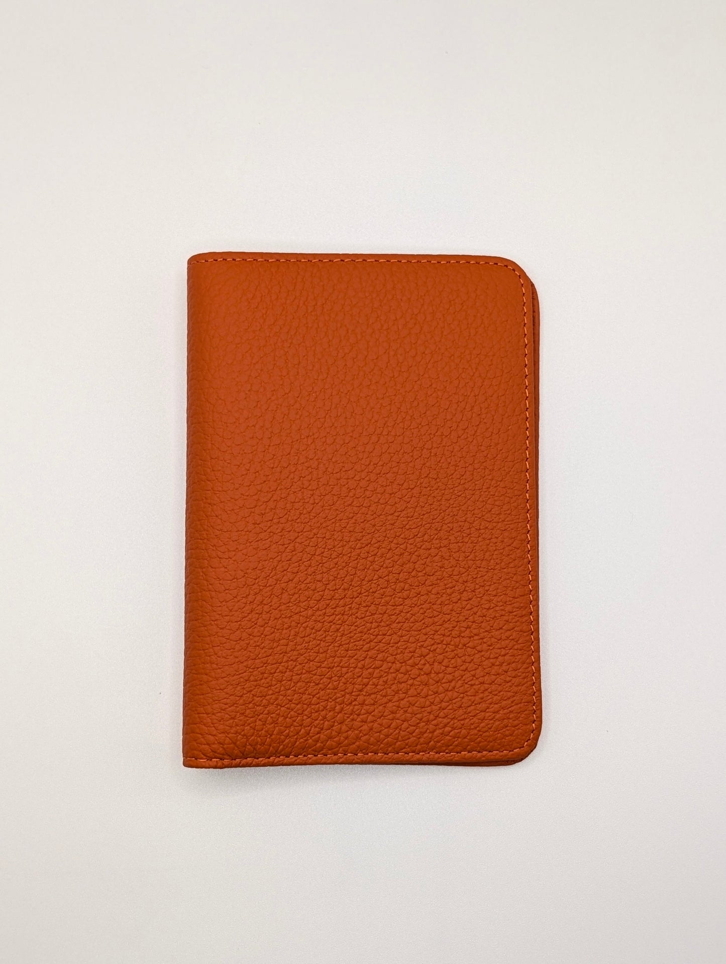 Full Grain Leather Passport Holder - Terracotta